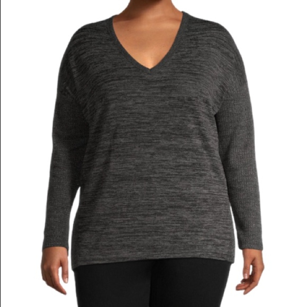 V-Neck Thermal Rib Top